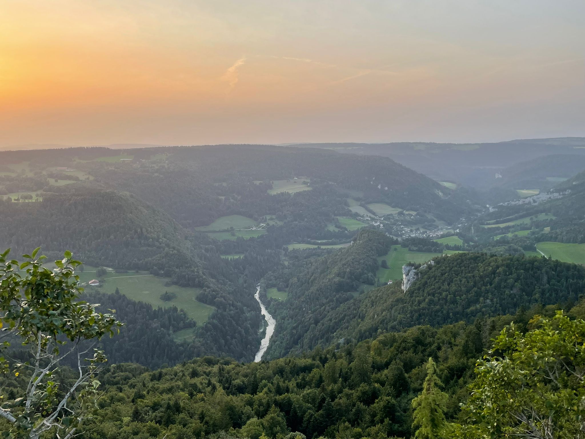 Panorama du sommet du Jura - vue sur les Franches-Montagnes